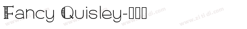 Fancy Quisley字体转换